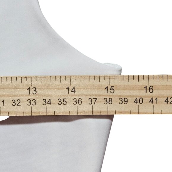 Express White Bodysuit With Snap Closure Size S layering - Picture 11 of 12